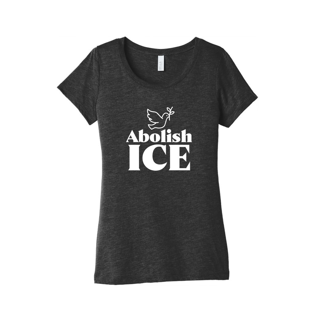 Abolish ICE Dove Womens Triblend Tee