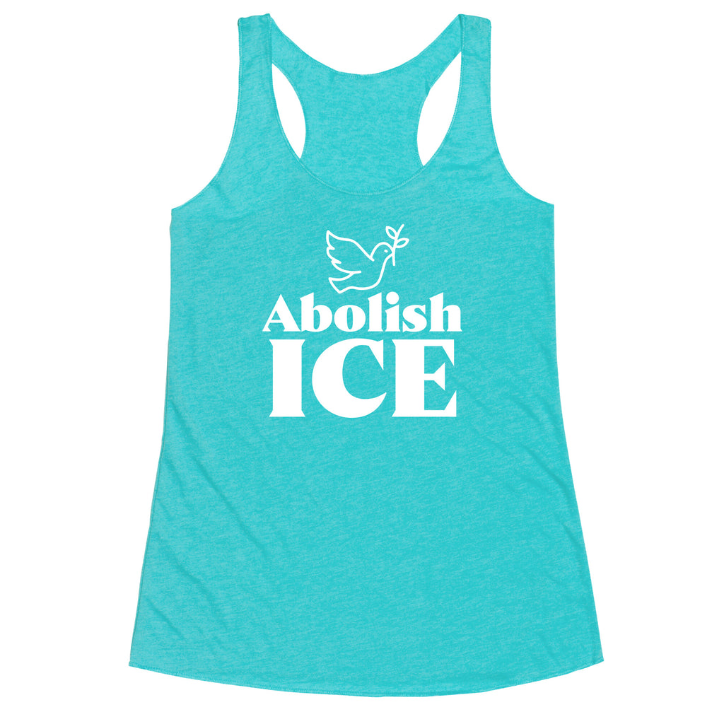 Abolish ICE Dove Racerback Tank