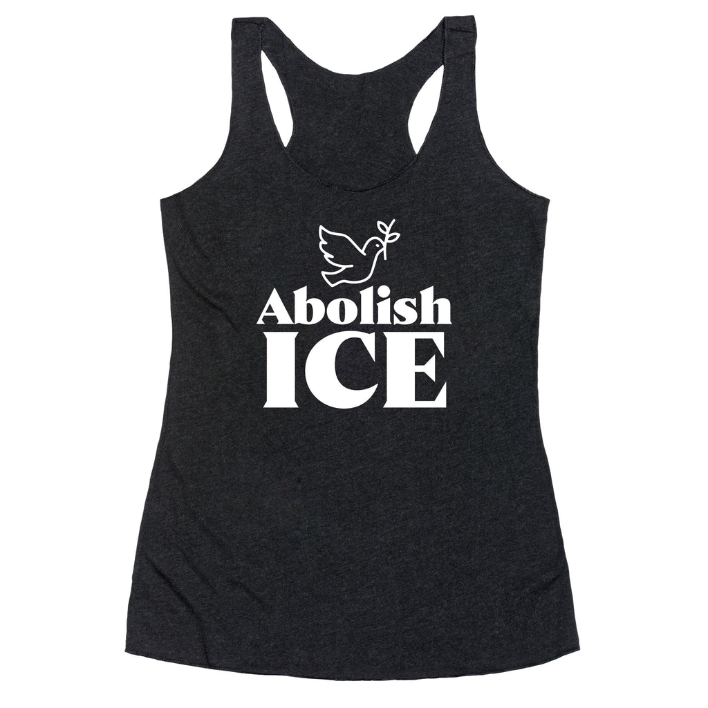 Abolish ICE Dove Racerback Tank