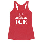 Abolish ICE Dove Racerback Tank