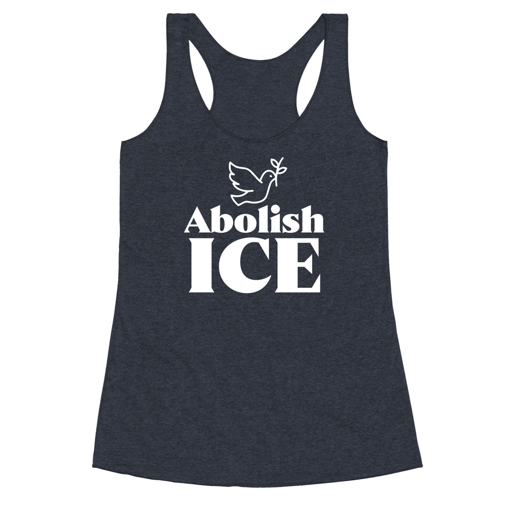 Abolish ICE Dove Racerback Tank