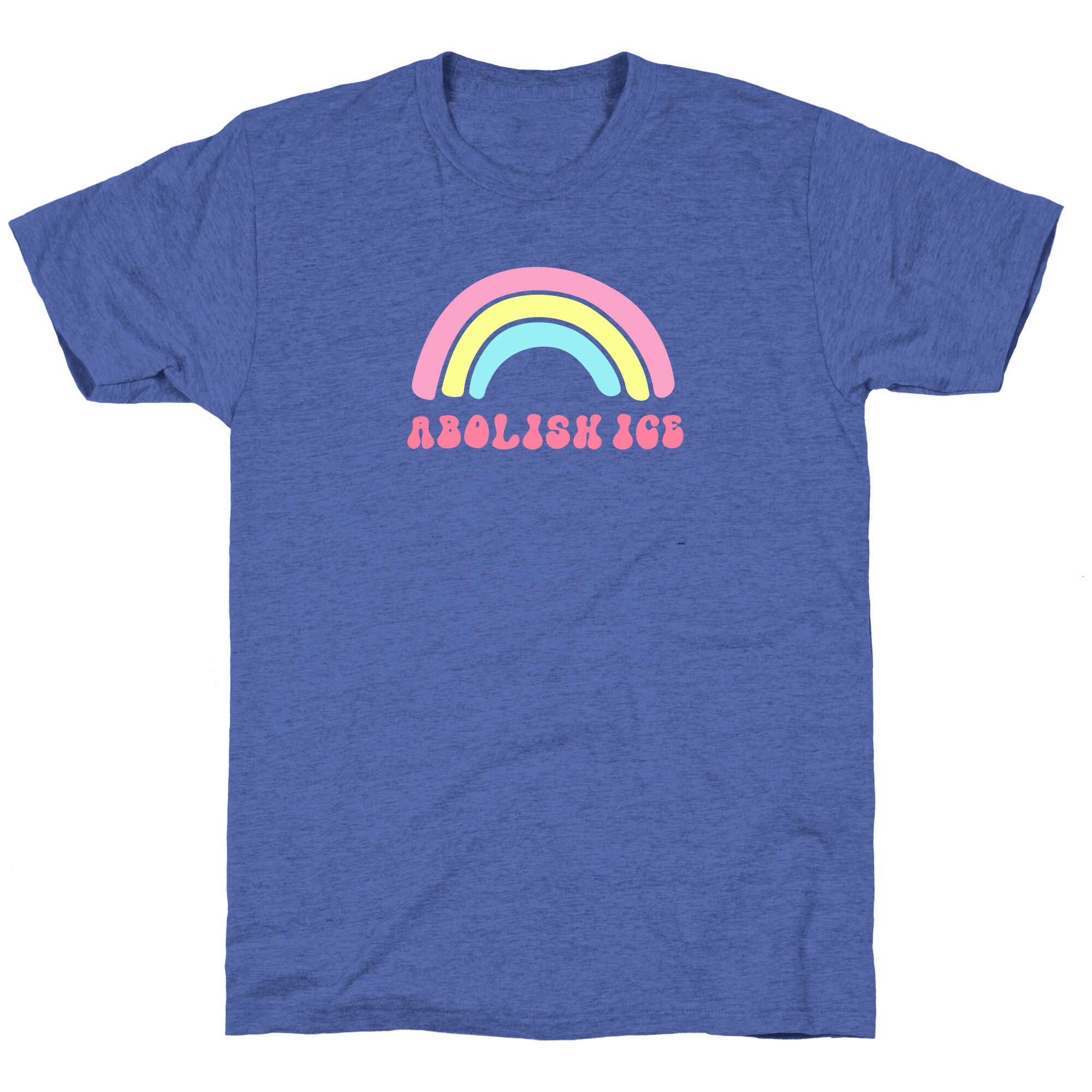 Abolish ICE Rainbow Unisex Triblend Tee
