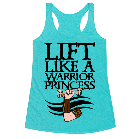 Lift Like A Warrior Princess Racerback Tank