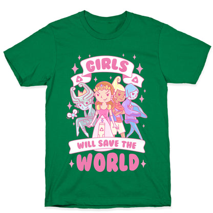Zelda Girls Will Save The World Parody T-Shirt