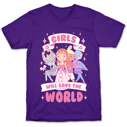 Zelda Girls Will Save The World Parody T-Shirt