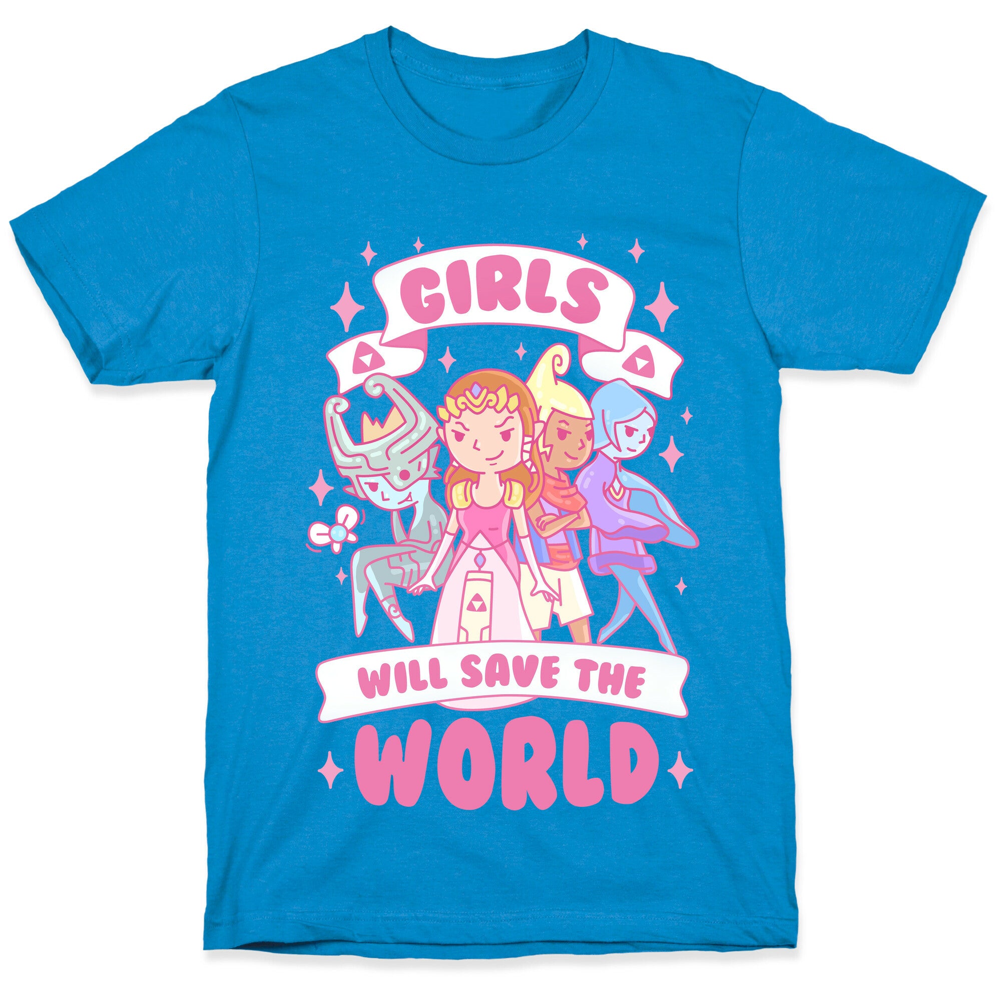 Zelda Girls Will Save The World Parody T-Shirt