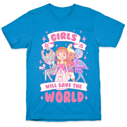 Zelda Girls Will Save The World Parody T-Shirt