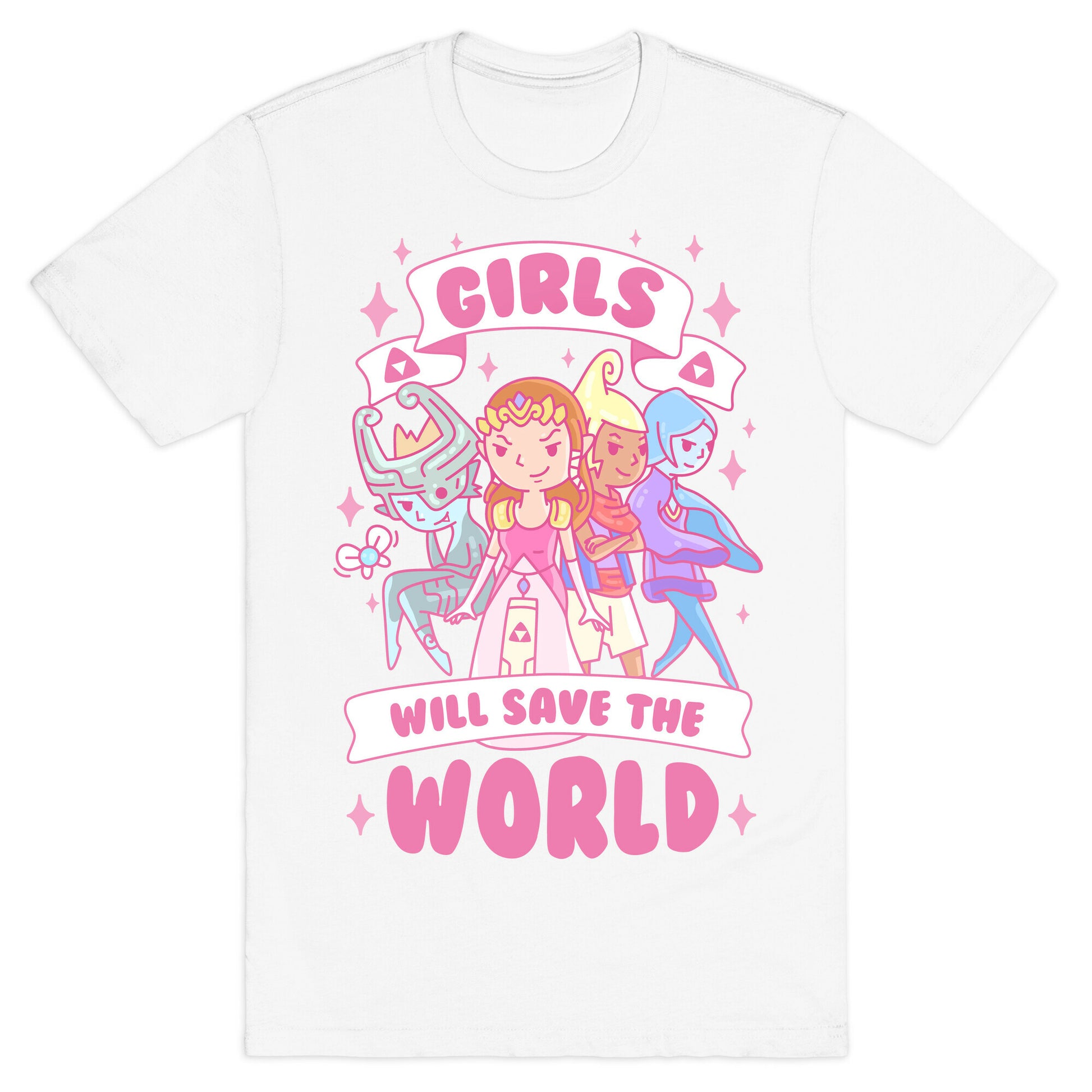 Zelda Girls Will Save The World Parody T-Shirt