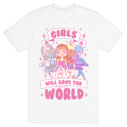 Zelda Girls Will Save The World Parody T-Shirt