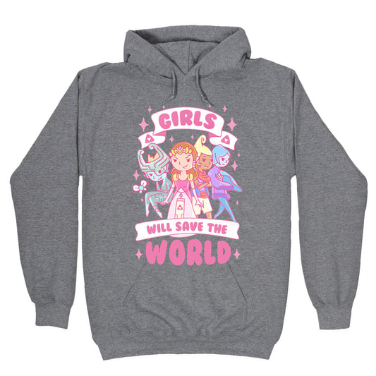 Zelda Girls Will Save The World Parody Hoodie
