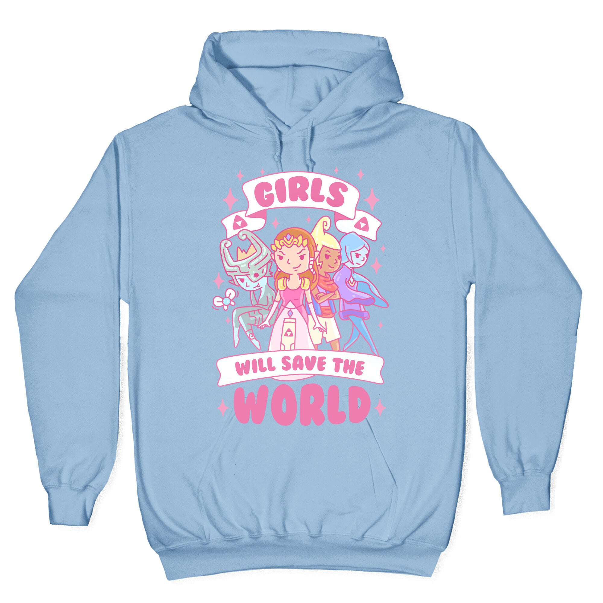 Zelda Girls Will Save The World Parody Hoodie