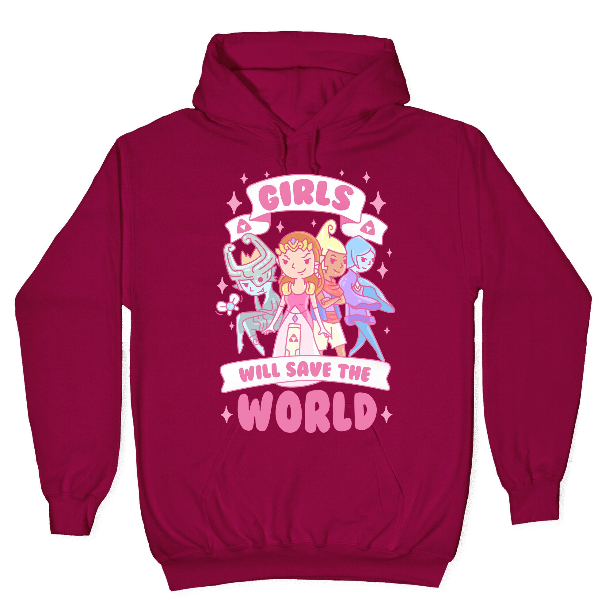 Zelda Girls Will Save The World Parody Hoodie