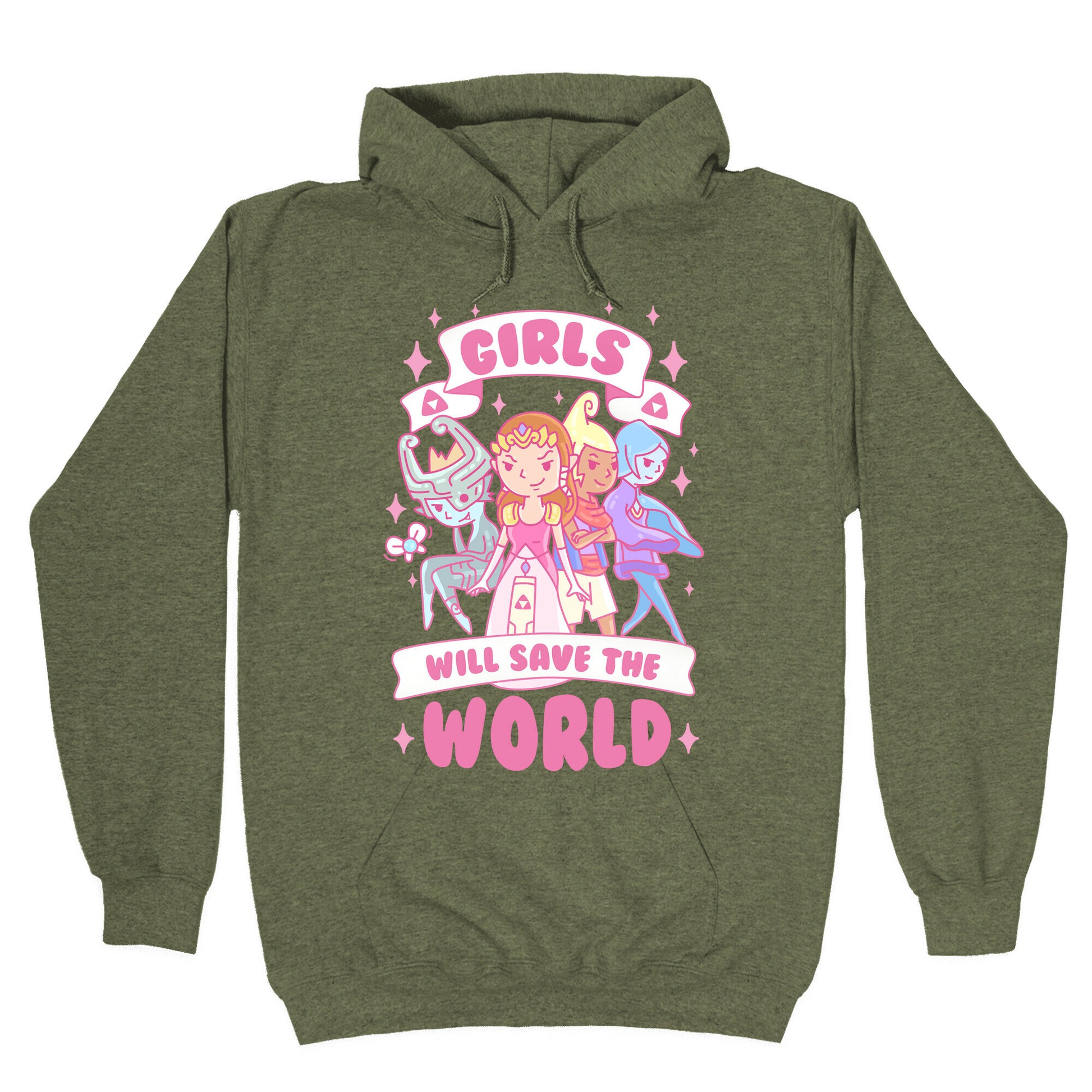 Zelda Girls Will Save The World Parody Hoodie
