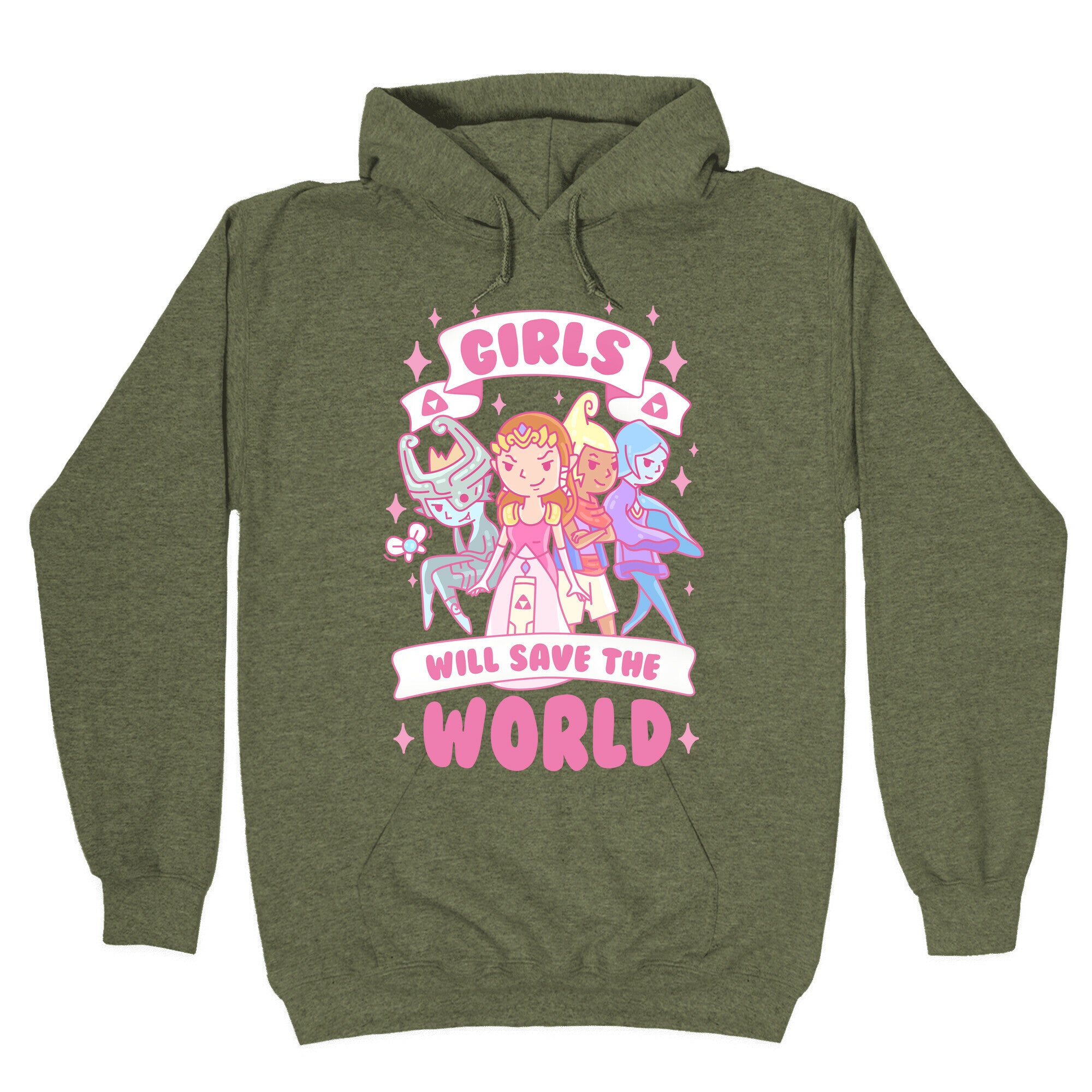 Zelda Girls Will Save The World Parody Hoodie