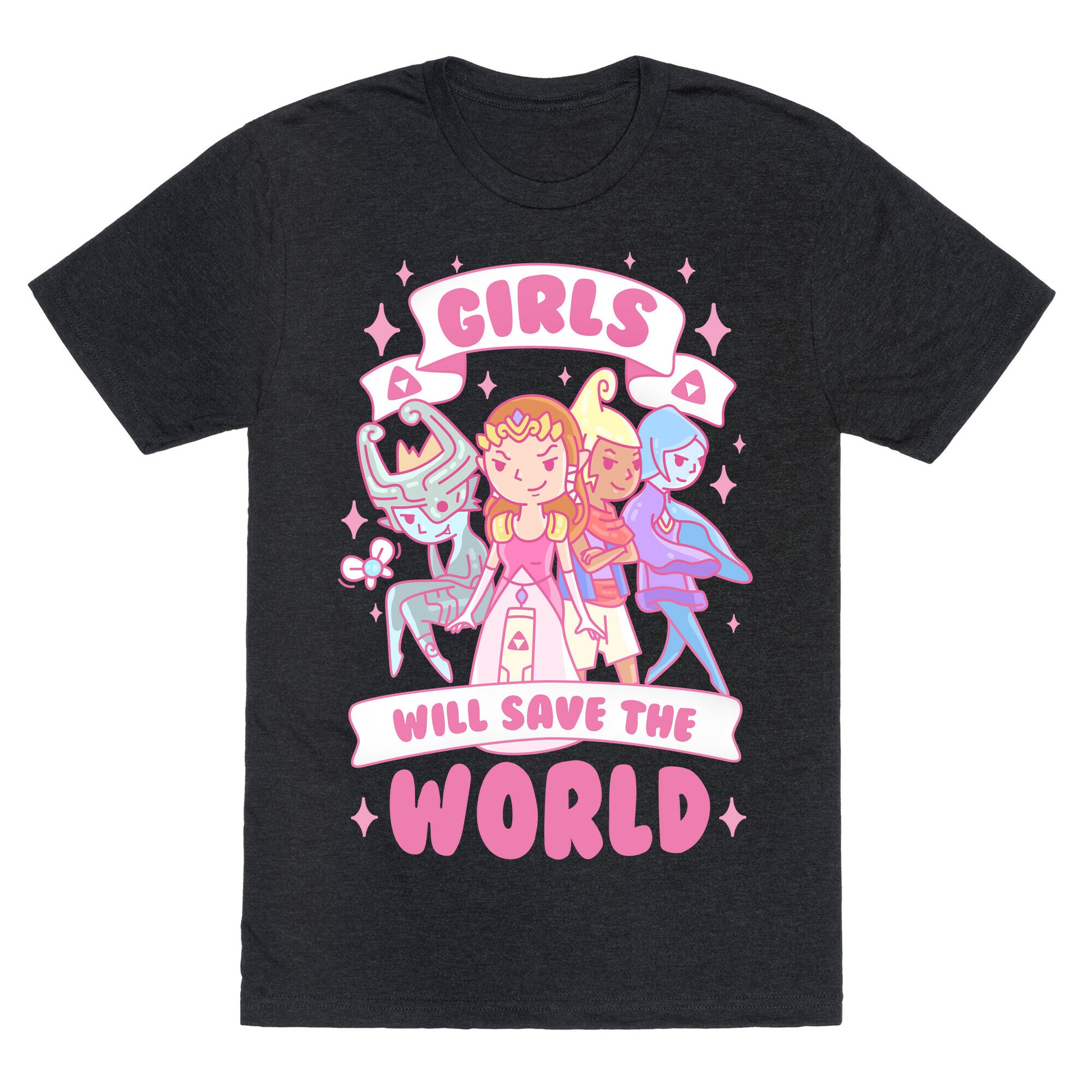 Zelda Girls Will Save The World Parody Unisex Triblend Tee