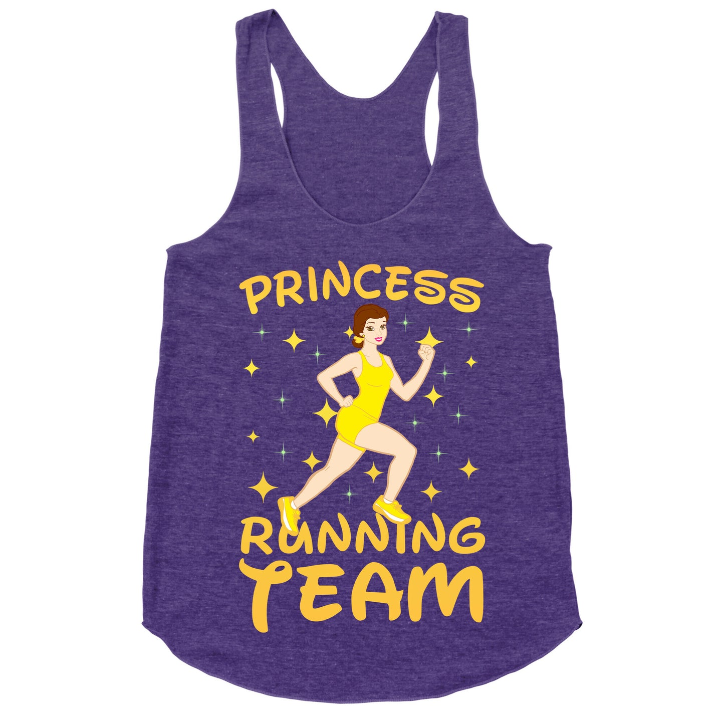 Princess Running Team (yellow) Racerback Tank