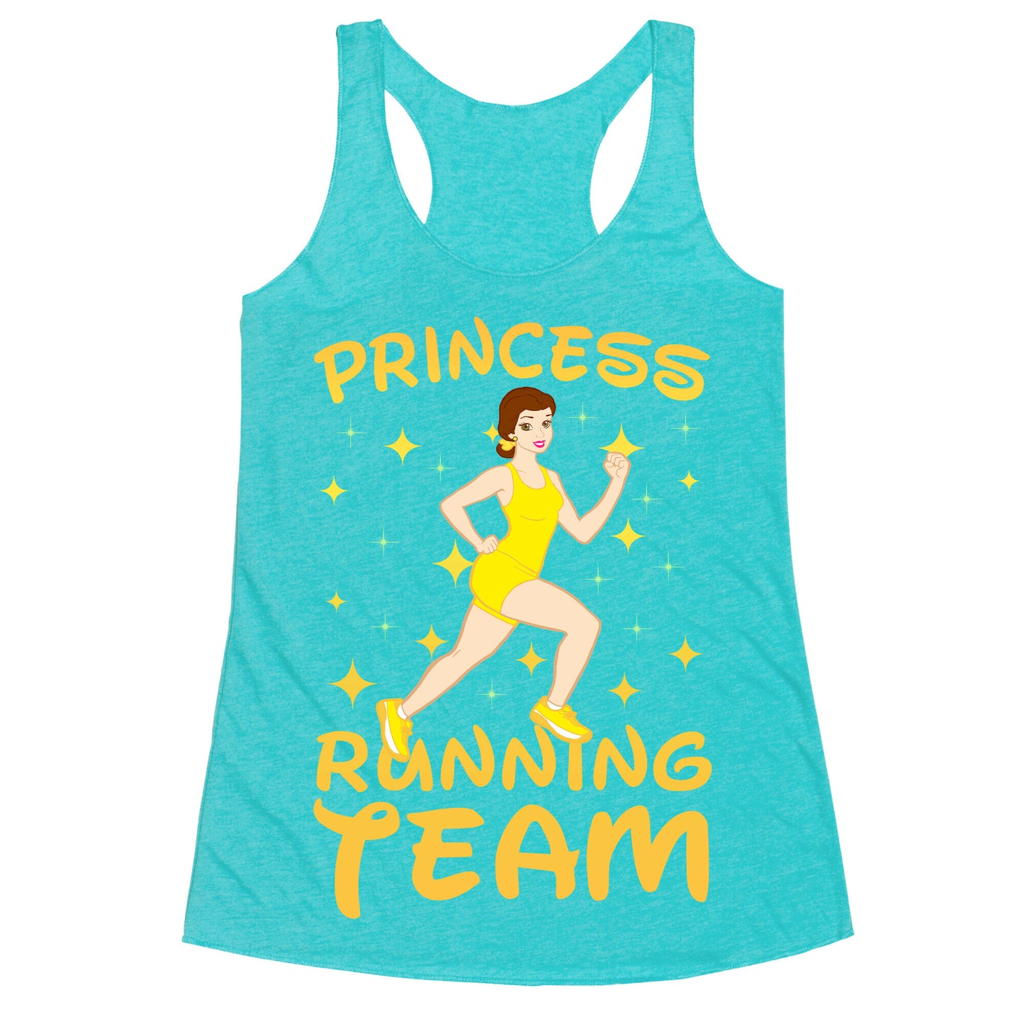 Princess Running Team (yellow) Racerback Tank
