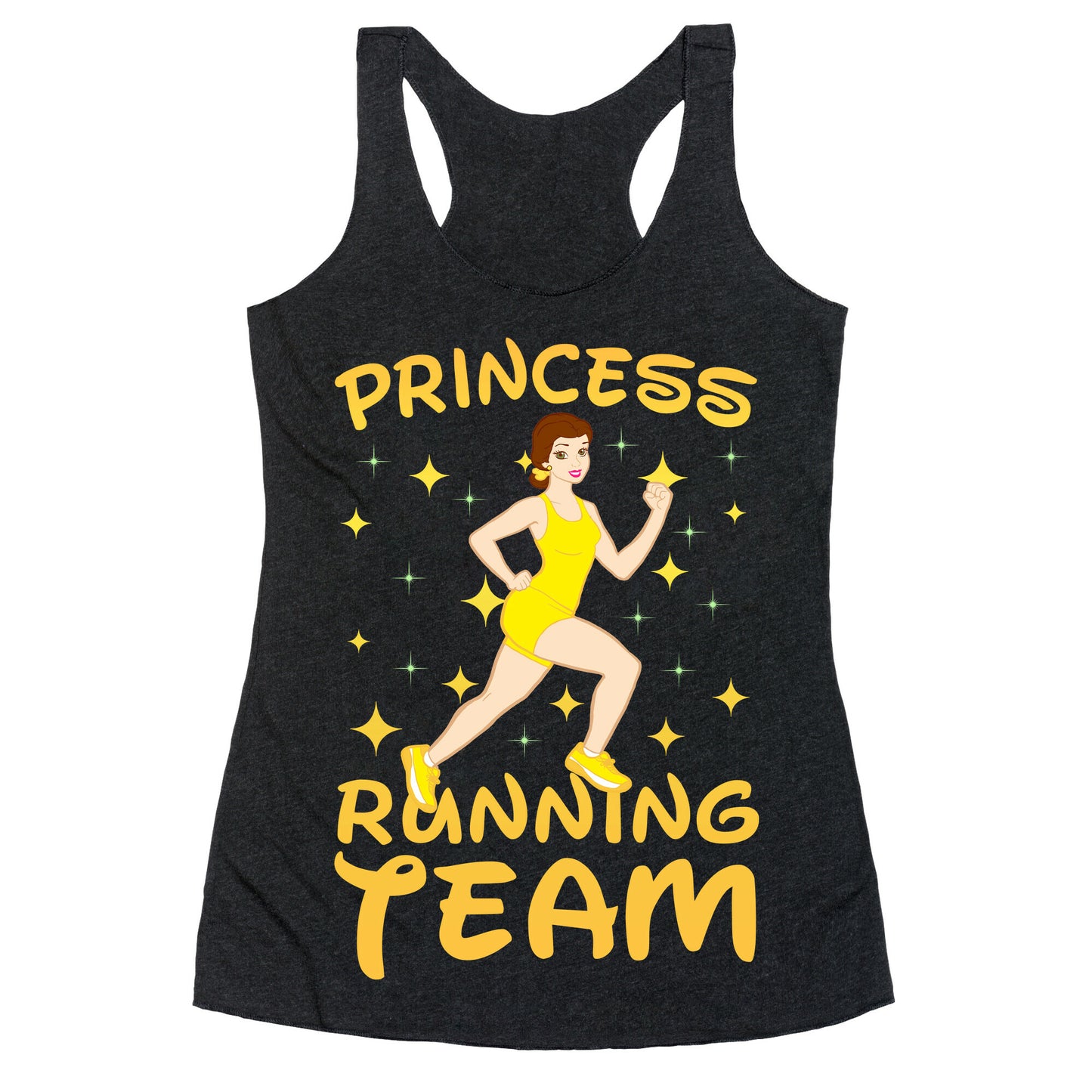 Princess Running Team (yellow) Racerback Tank