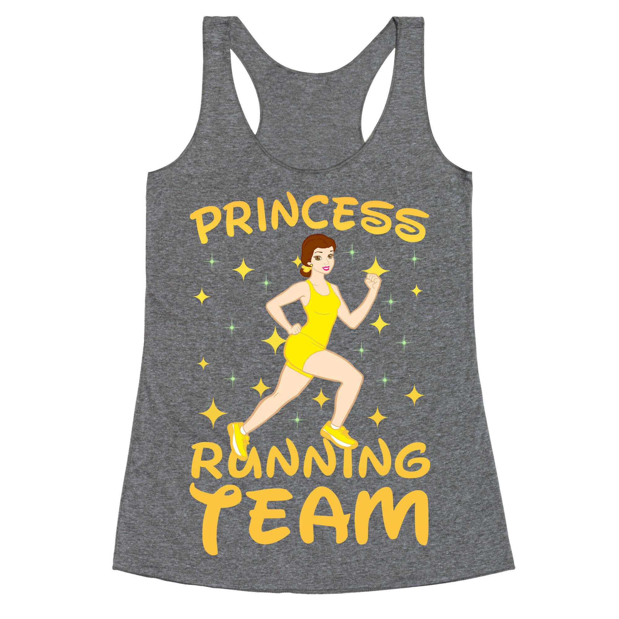 Princess Running Team (yellow) Racerback Tank