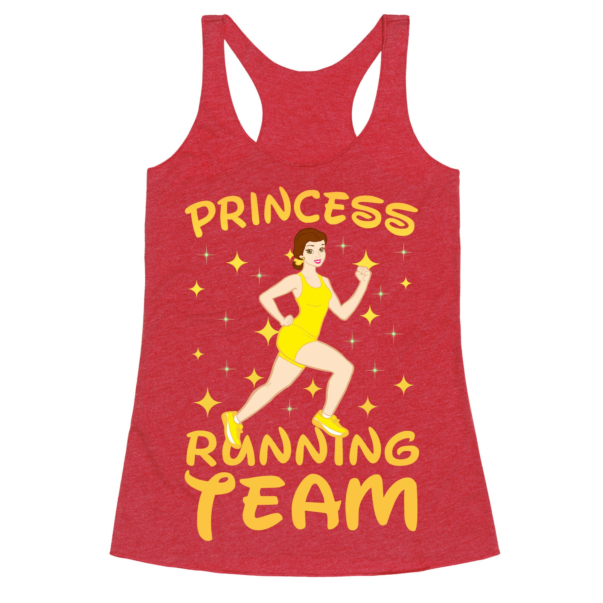 Princess Running Team (yellow) Racerback Tank