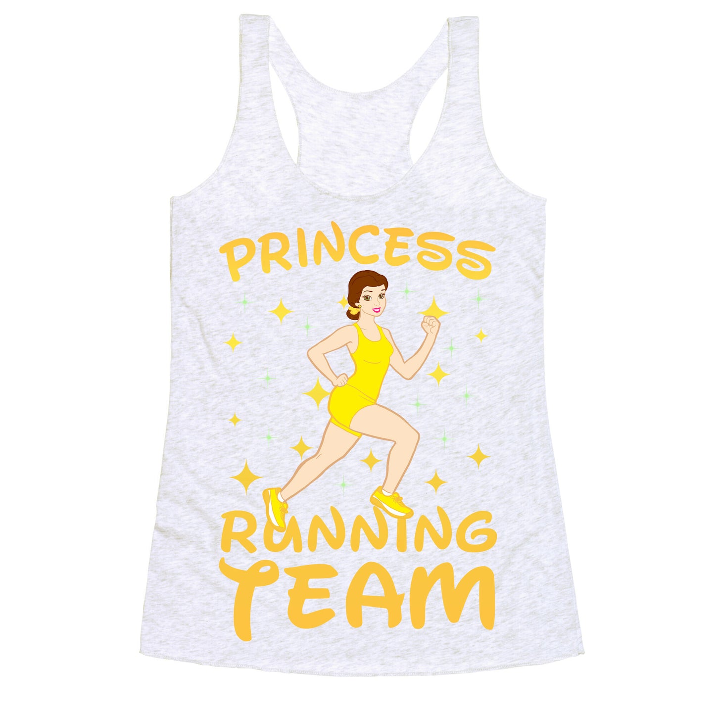 Princess Running Team (yellow) Racerback Tank