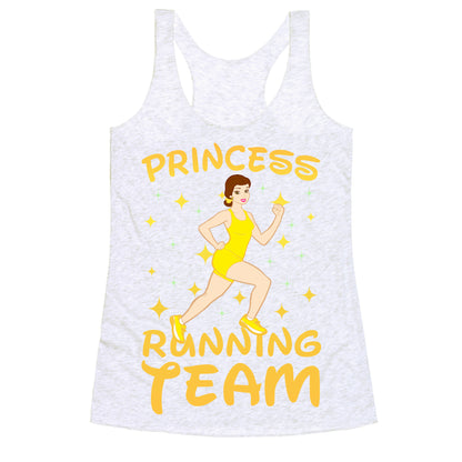 Princess Running Team (yellow) Racerback Tank