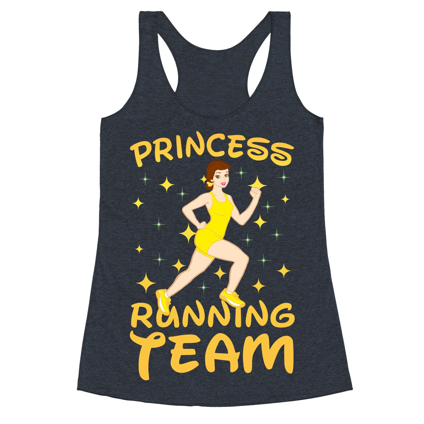 Princess Running Team (yellow) Racerback Tank