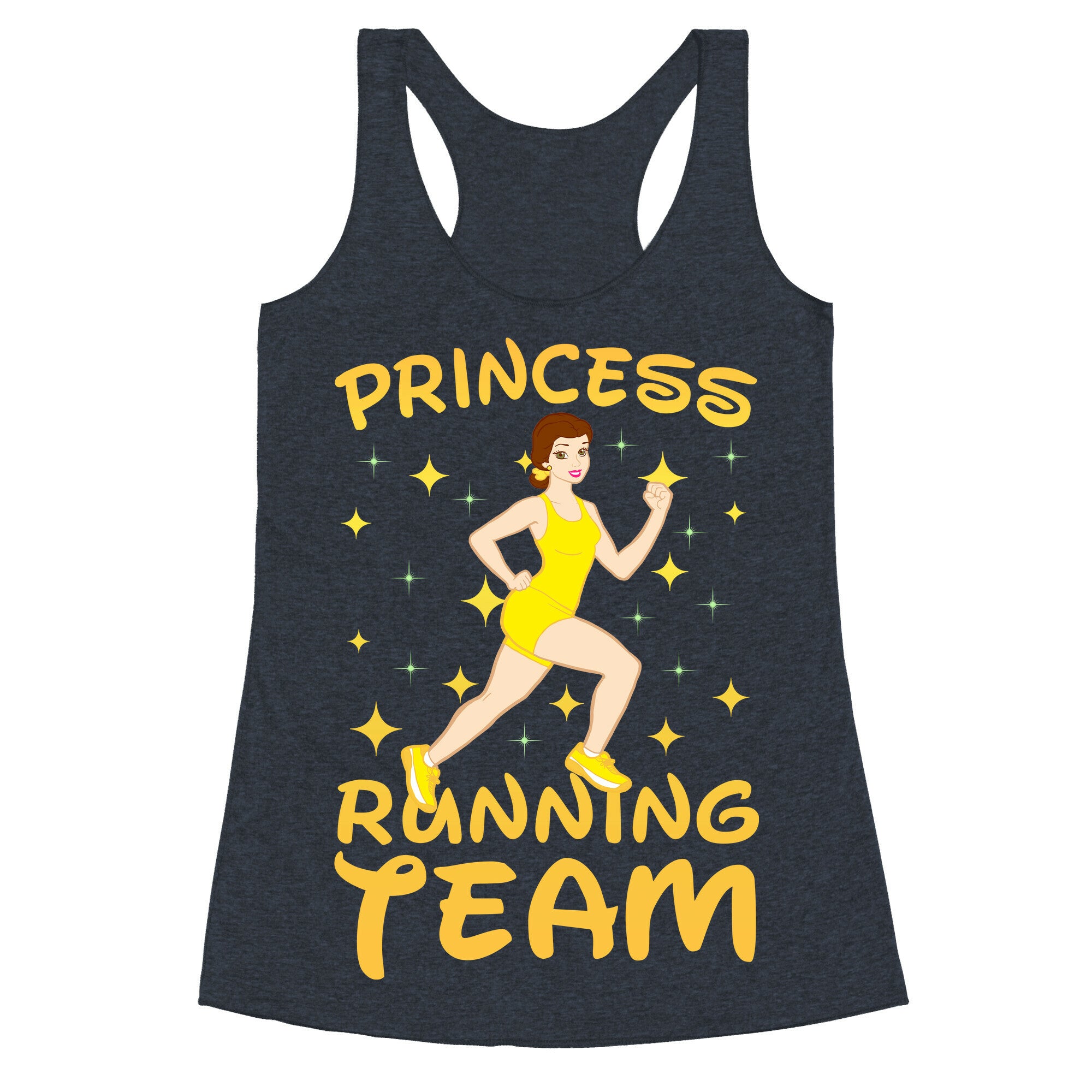 Princess Running Team (yellow) Racerback Tank