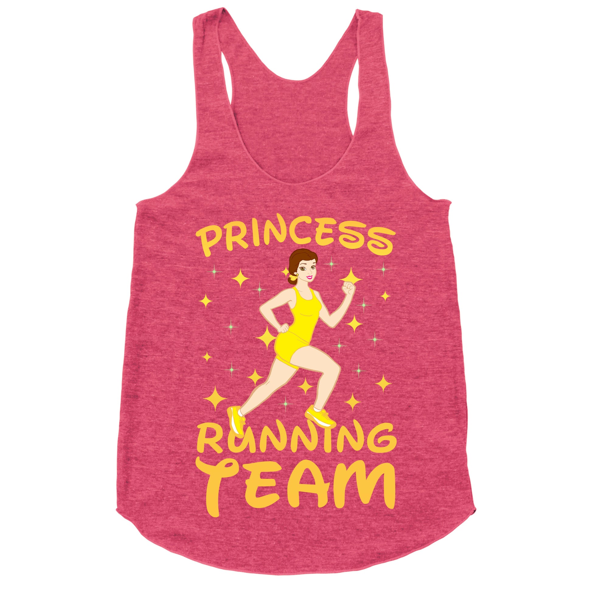 Princess Running Team (yellow) Racerback Tank