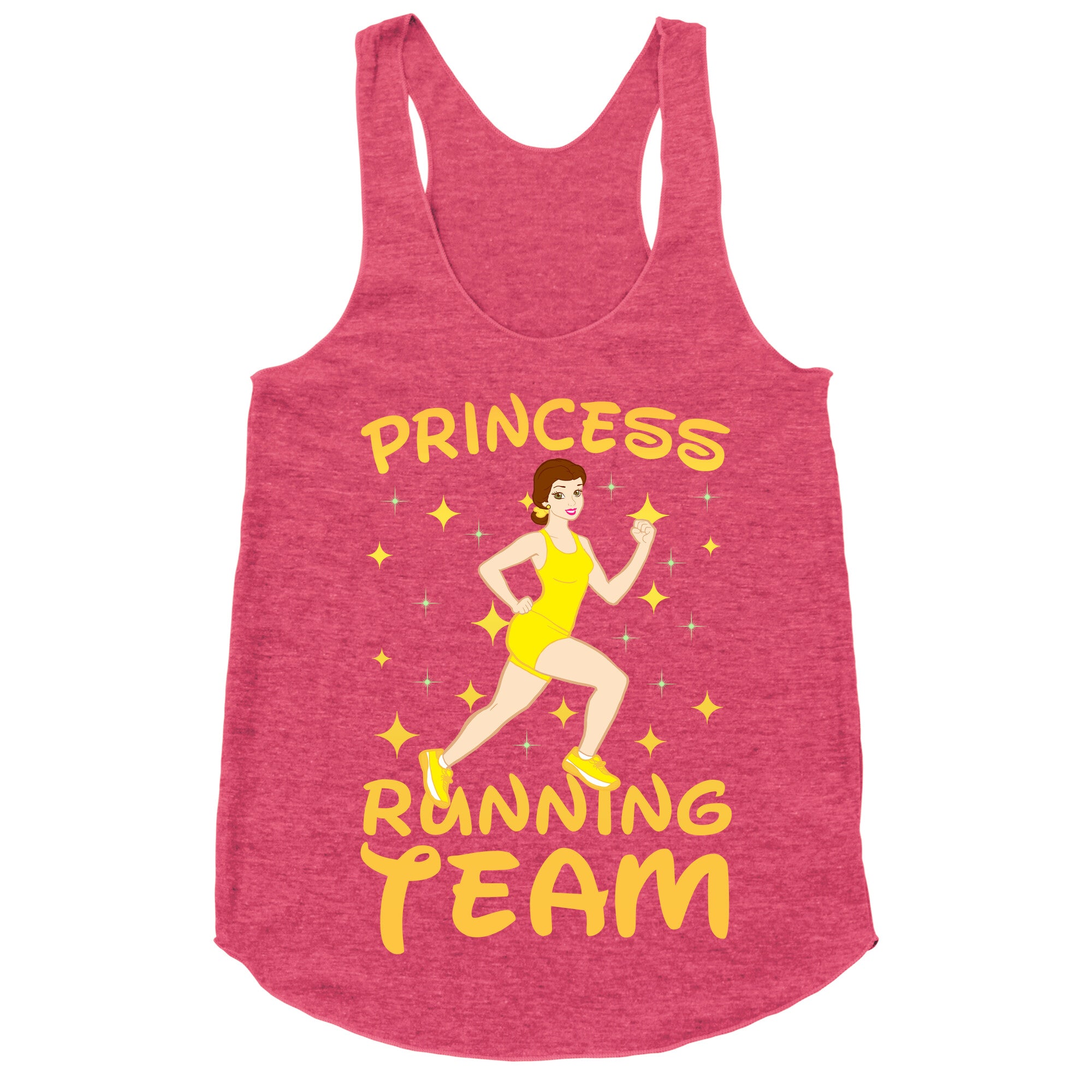 Princess Running Team (yellow) Racerback Tank