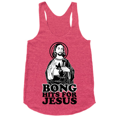 Bong Hits For Jesus Racerback Tank