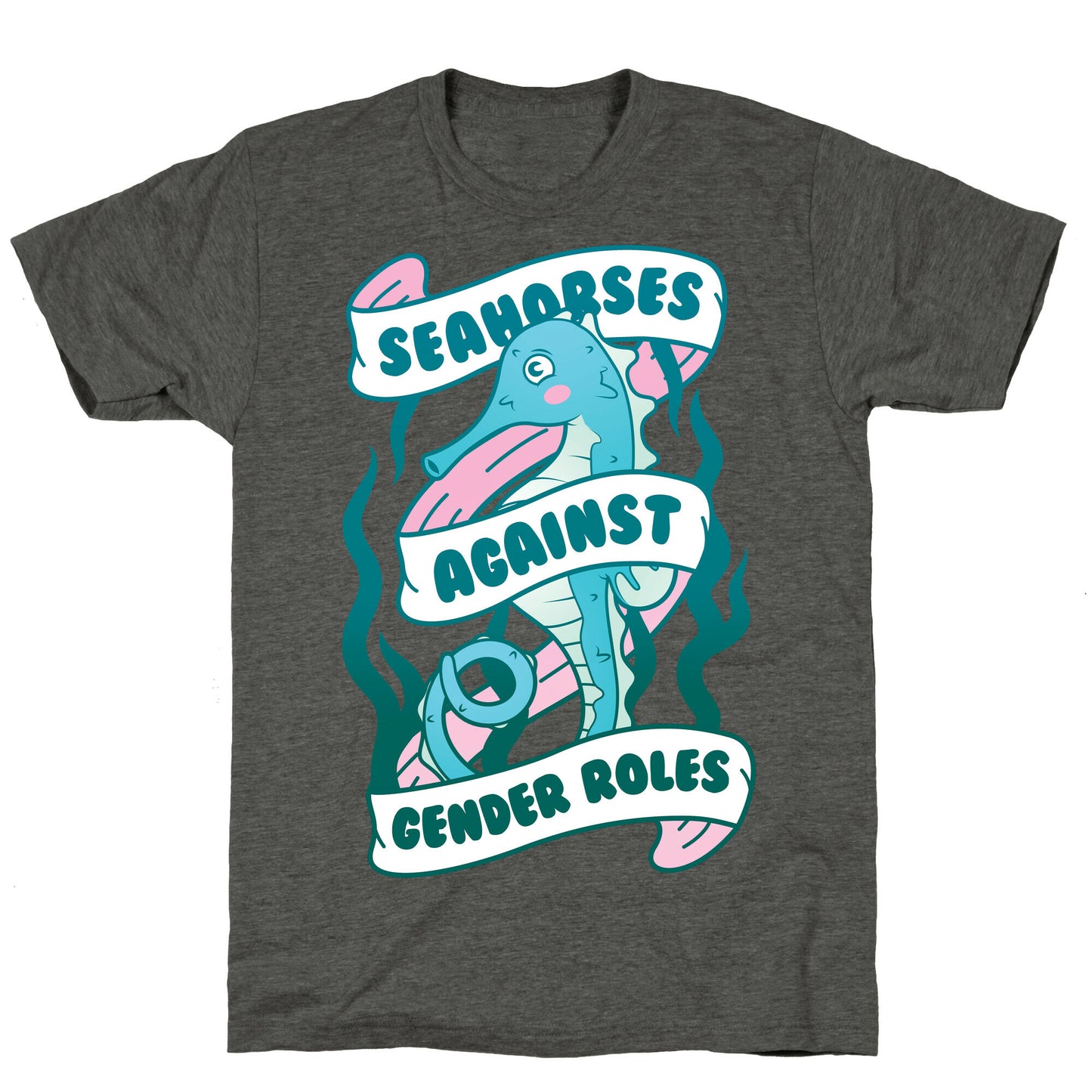 Seahorses Against Gender Roles Unisex Triblend Tee