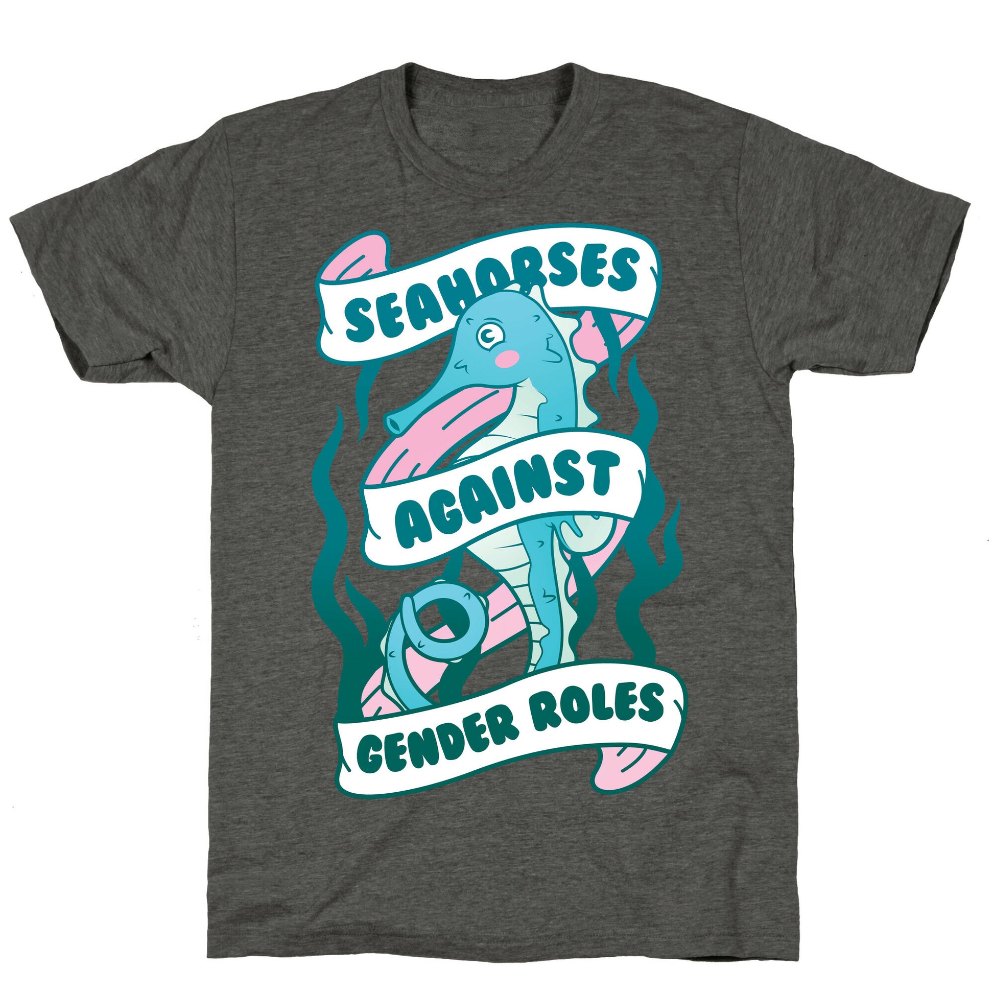 Seahorses Against Gender Roles Unisex Triblend Tee