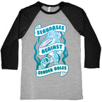 Seahorses Against Gender Roles Baseball Tee