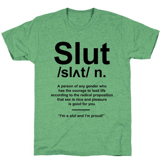 Slut Definition Unisex Triblend Tee