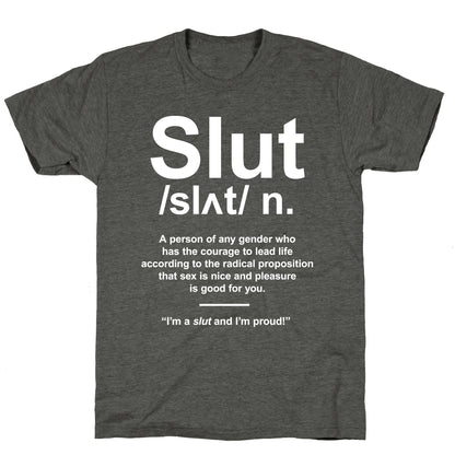Slut Definition Unisex Triblend Tee