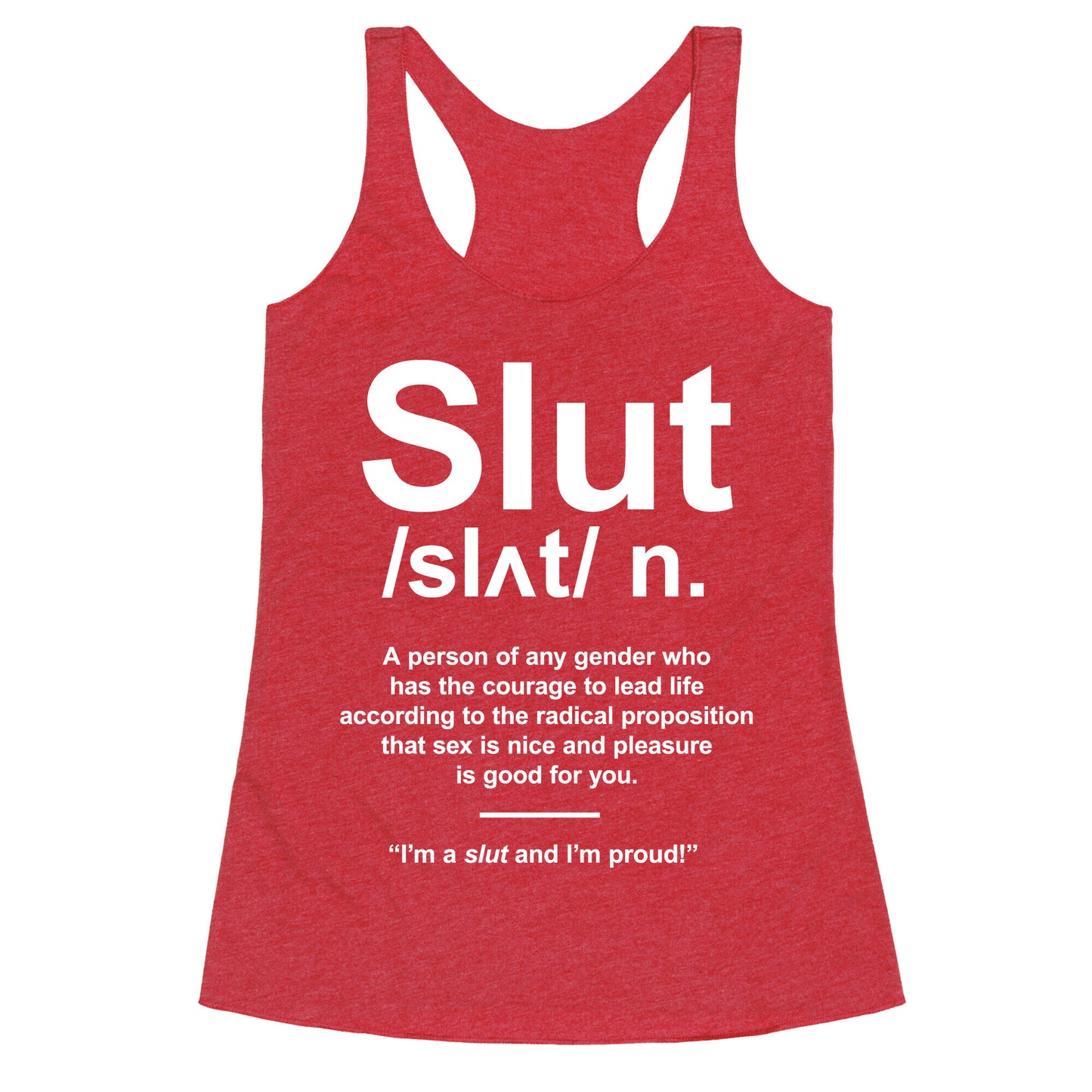 Slut Definition Racerback Tank