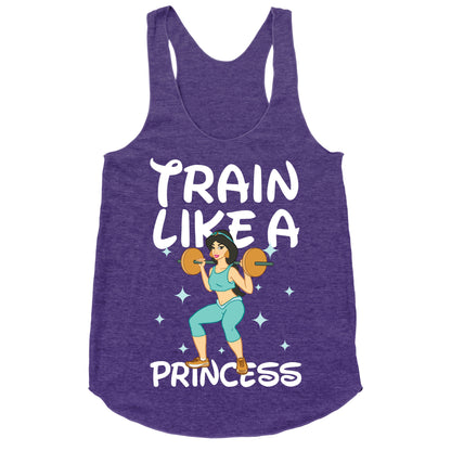 Train Like a Princess (light) Racerback Tank