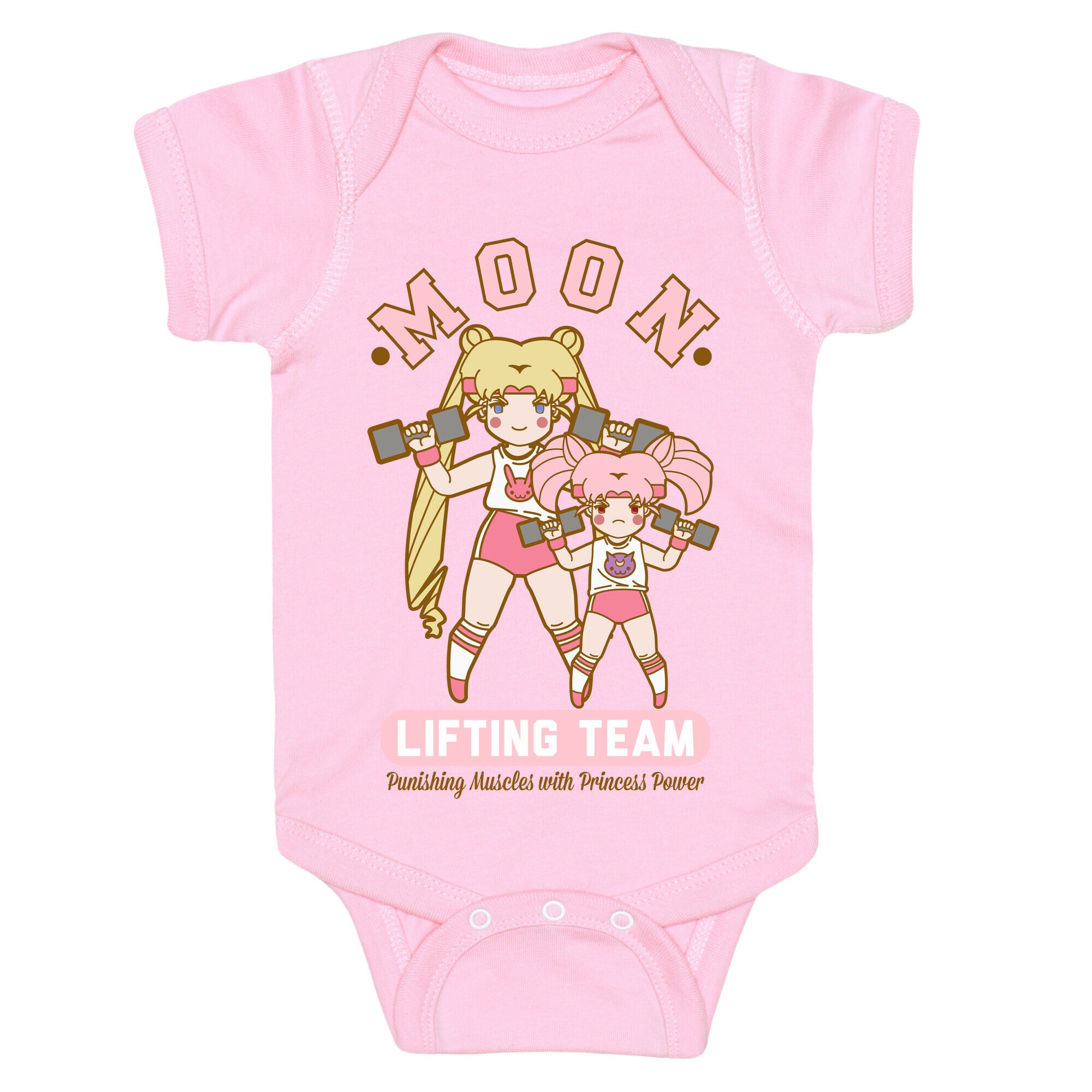 Moon Lifting Team Parody Baby One Piece