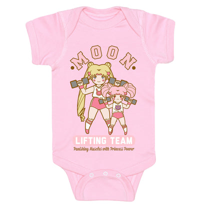 Moon Lifting Team Parody Baby One Piece