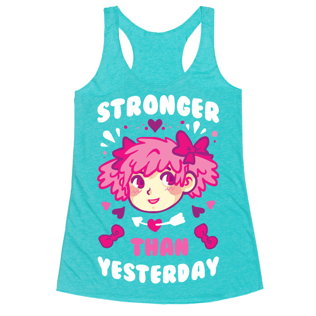 Stronger Than Yesterday Racerback Tank