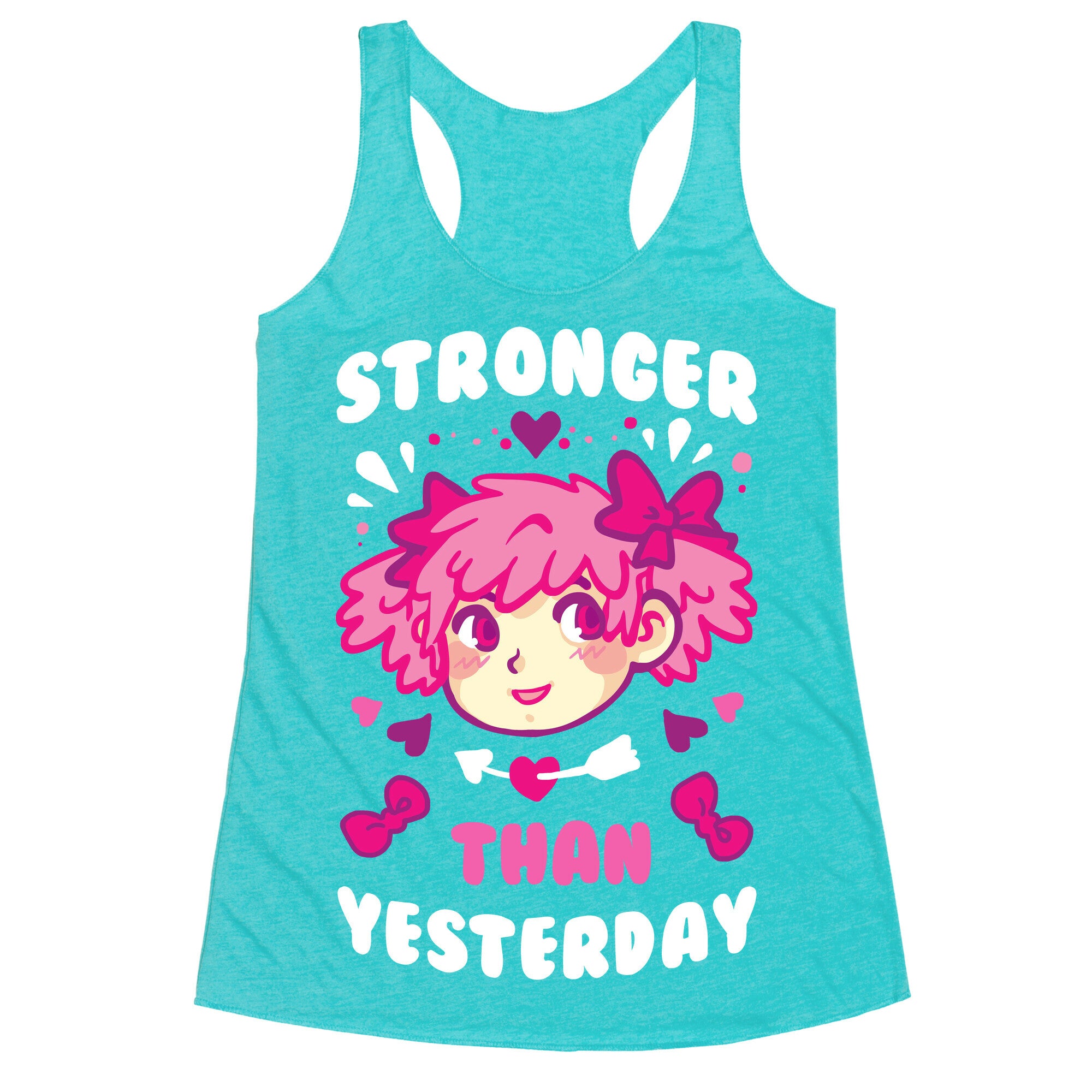 Stronger Than Yesterday Racerback Tank