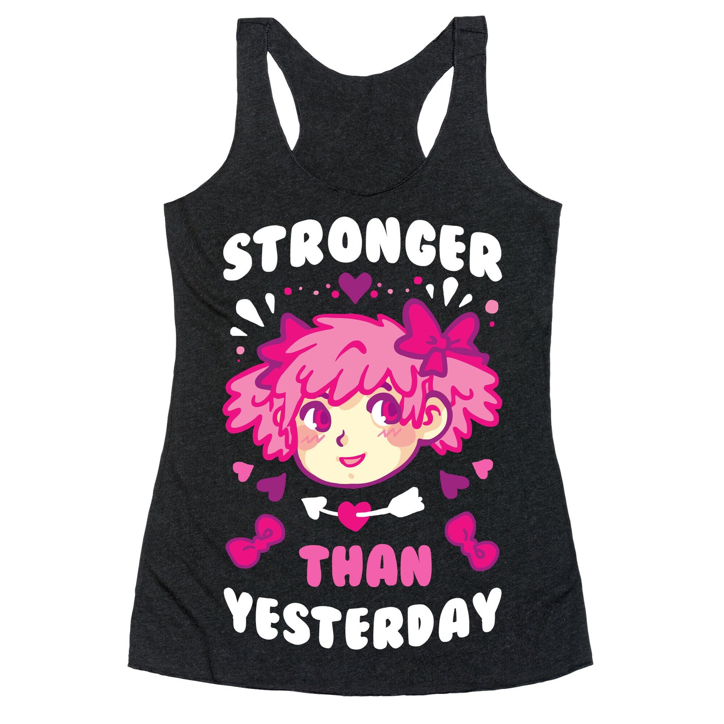 Stronger Than Yesterday Racerback Tank