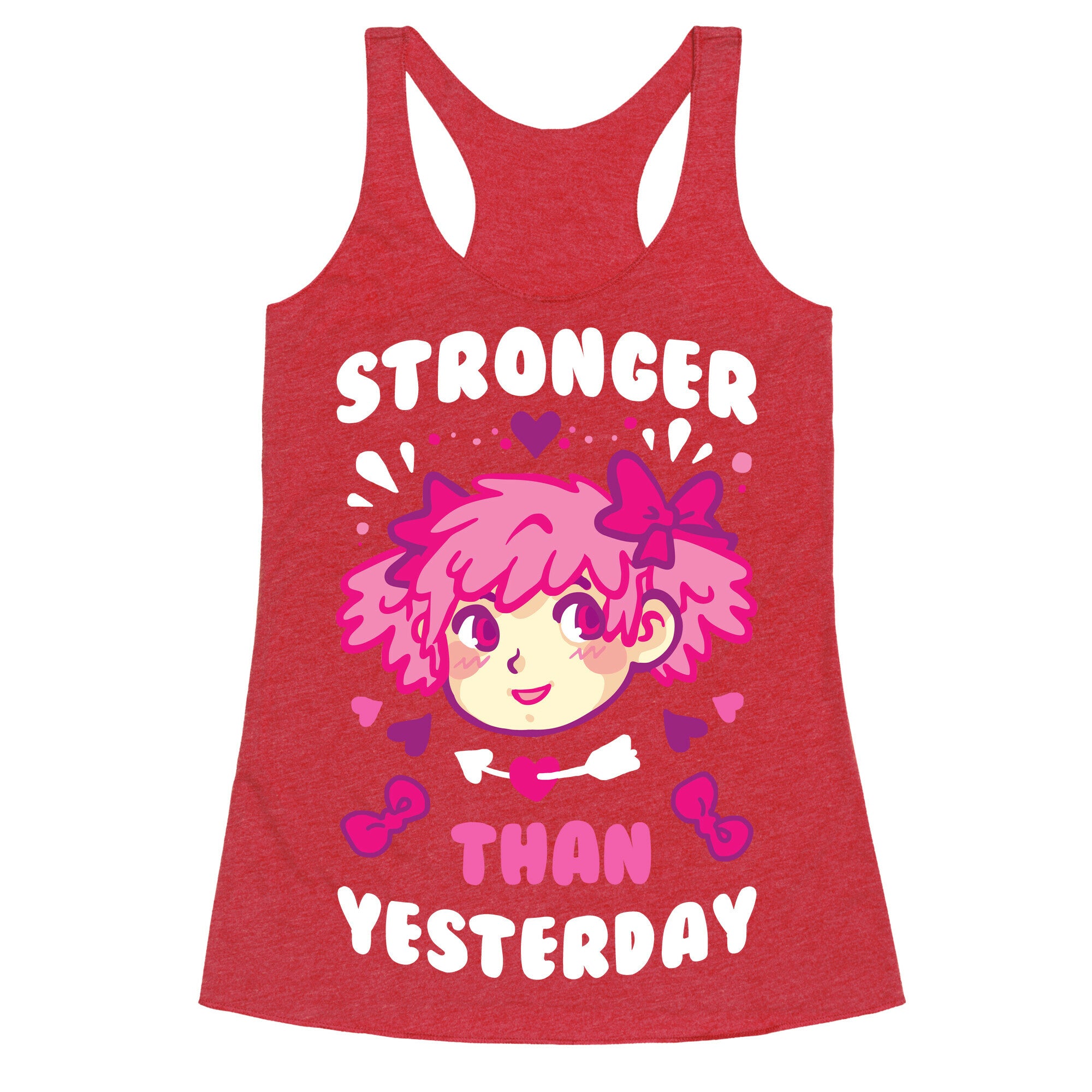 Stronger Than Yesterday Racerback Tank