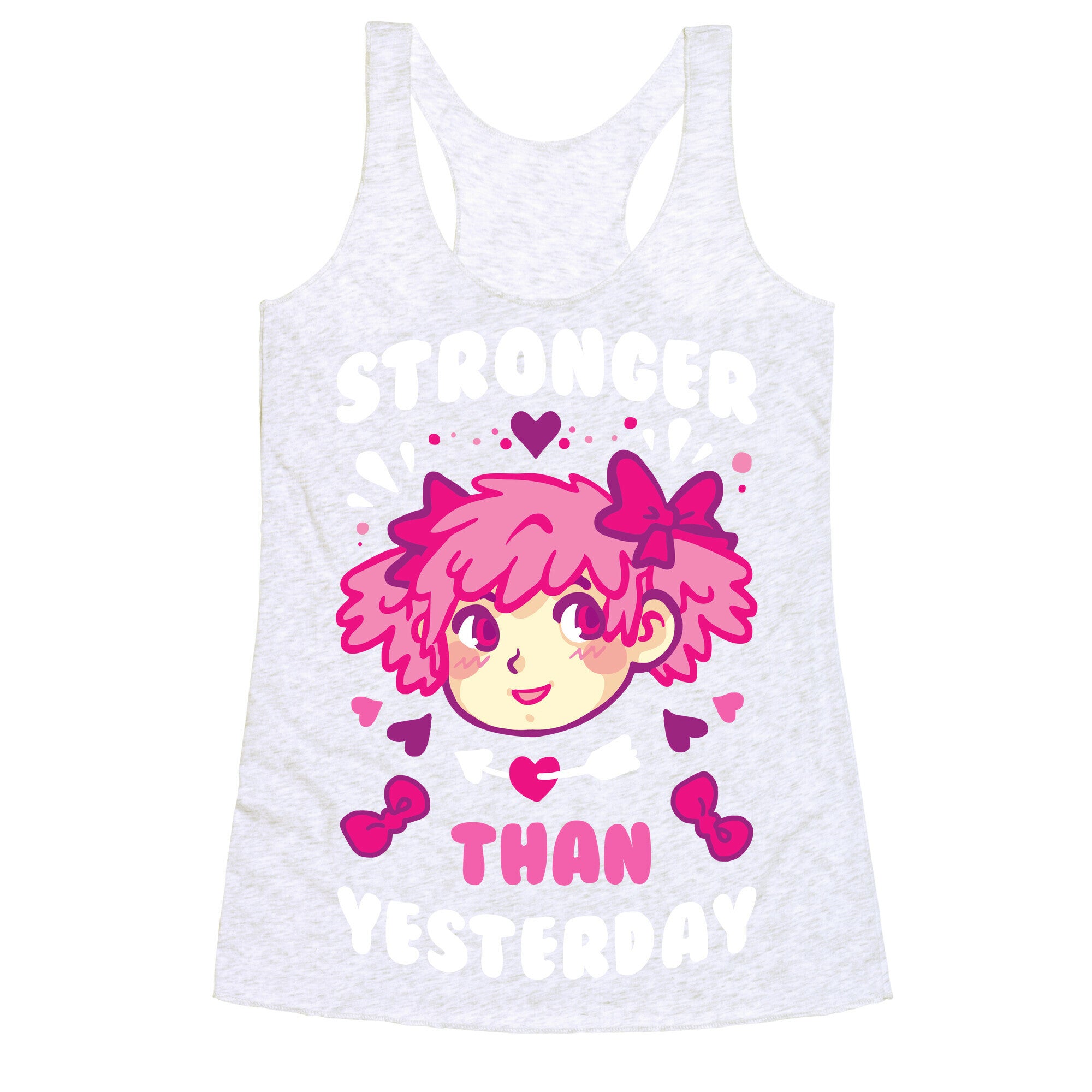 Stronger Than Yesterday Racerback Tank