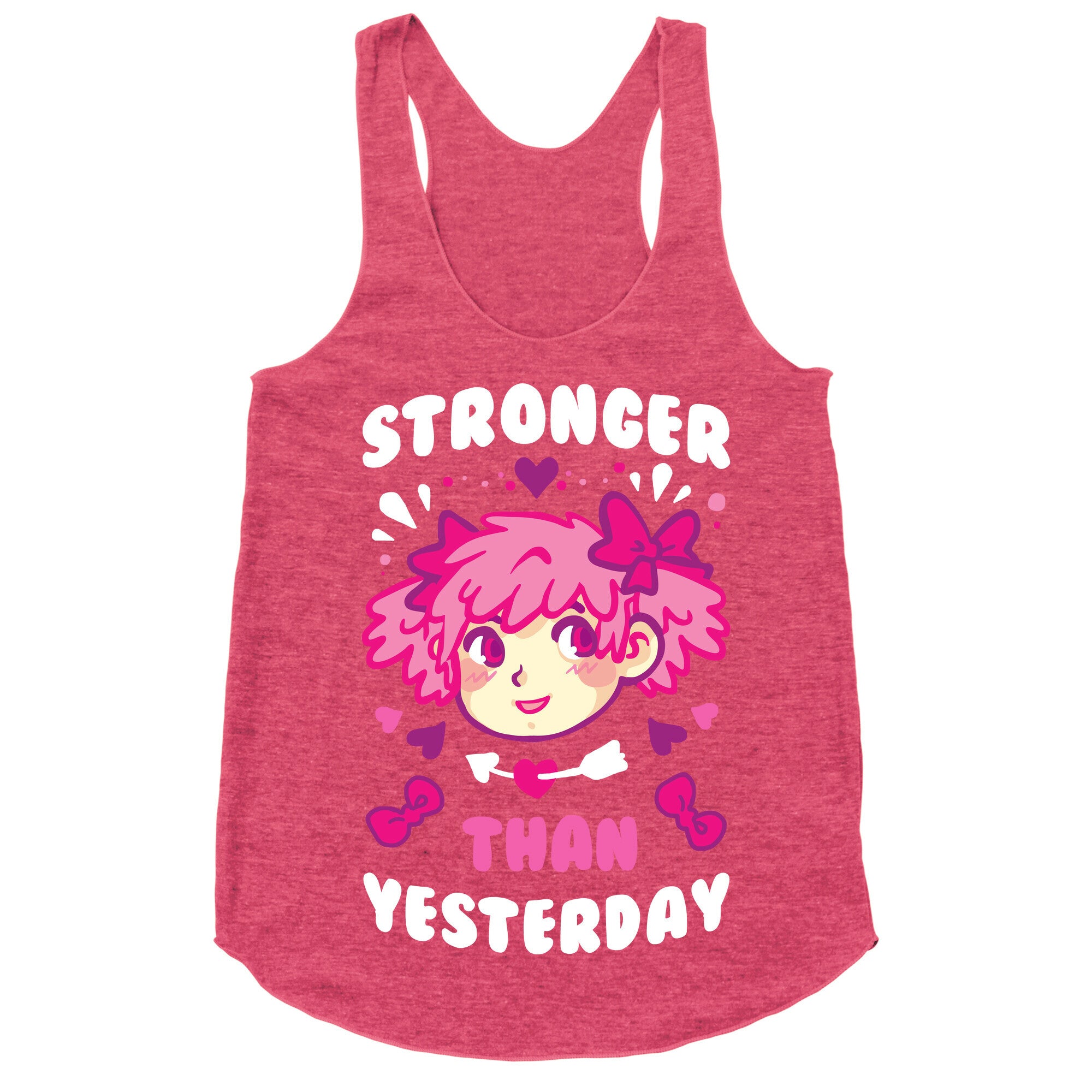 Stronger Than Yesterday Racerback Tank