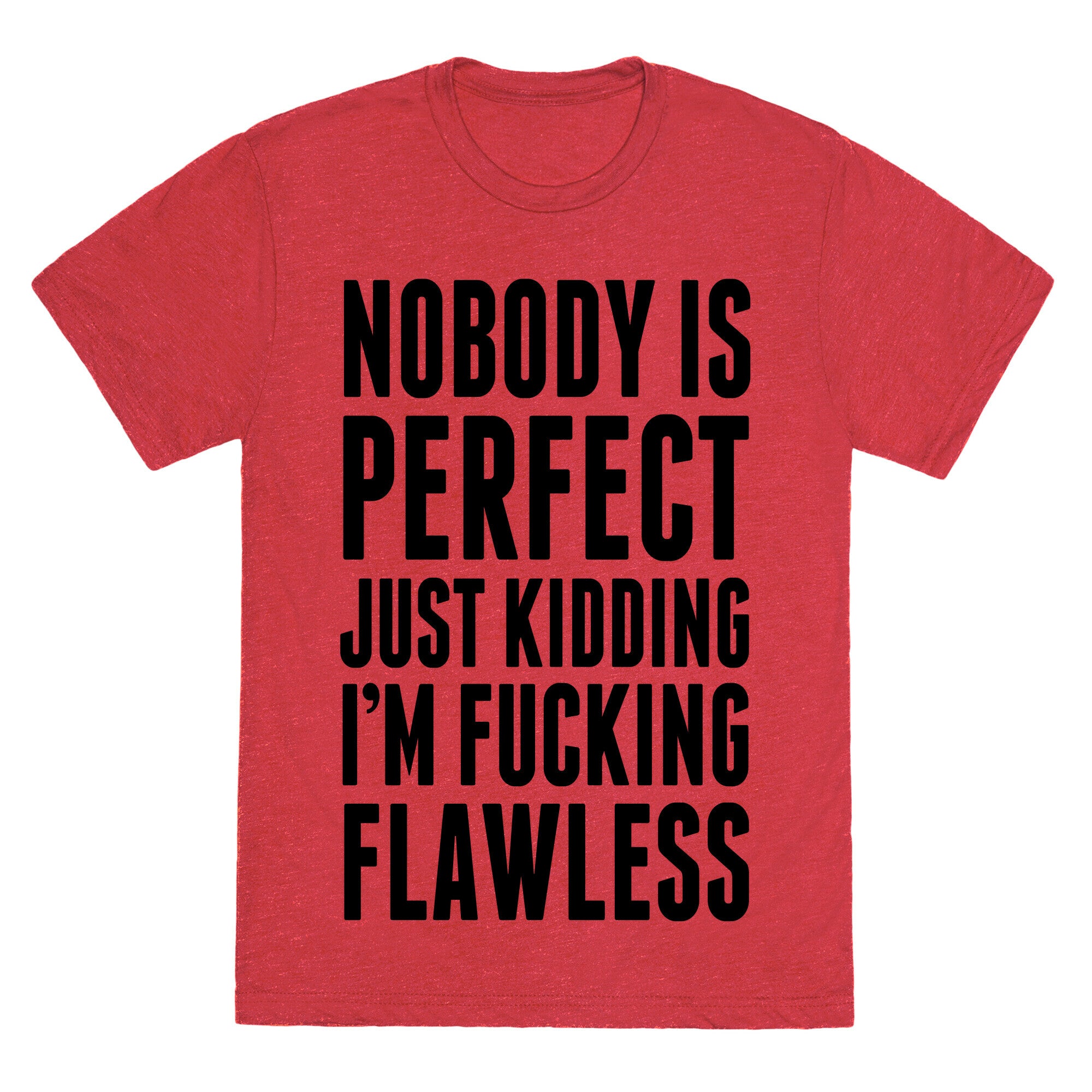 Nobody is Perfect. (Just Kidding) Unisex Triblend Tee