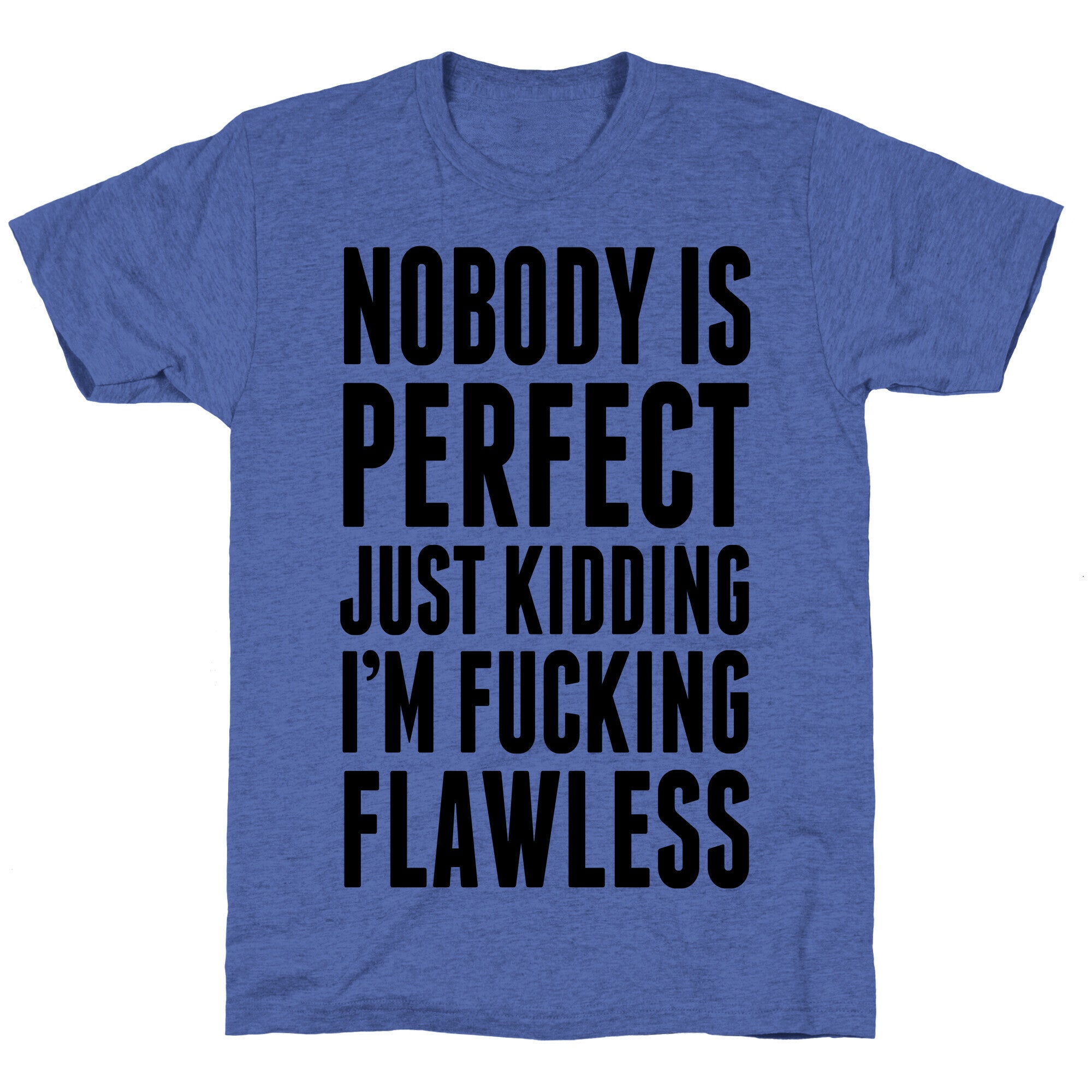 Nobody is Perfect. (Just Kidding) Unisex Triblend Tee