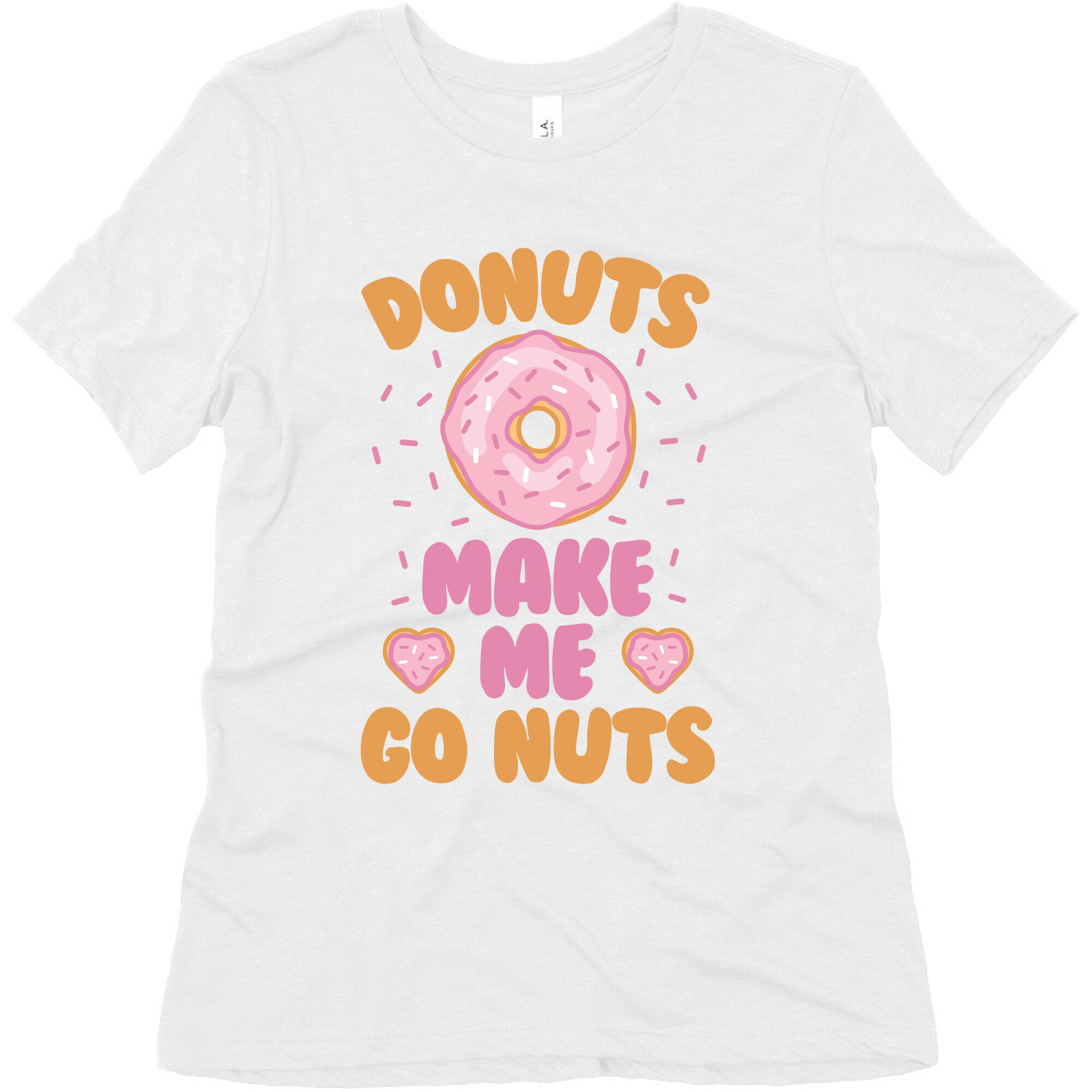 Donuts Make Me Go Nuts Women's Triblend Tee