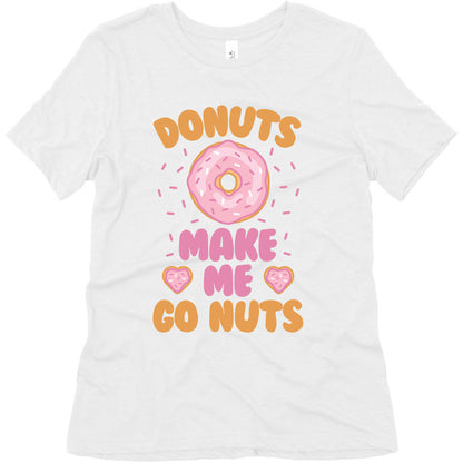 Donuts Make Me Go Nuts Women's Triblend Tee